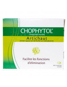 Chophytol - plaquette face avant grise et verte