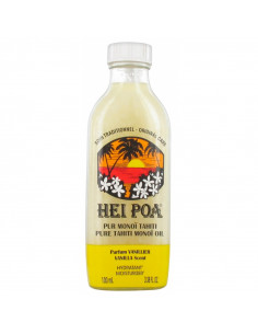 Hei Poa Pur Monoï de Tahiti Parfum Vanillier Flacon 100ml