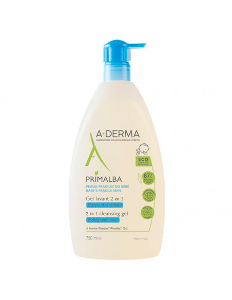 Aderma Bébé Primalba Gel Lavant douceur 2 en 1 750ml