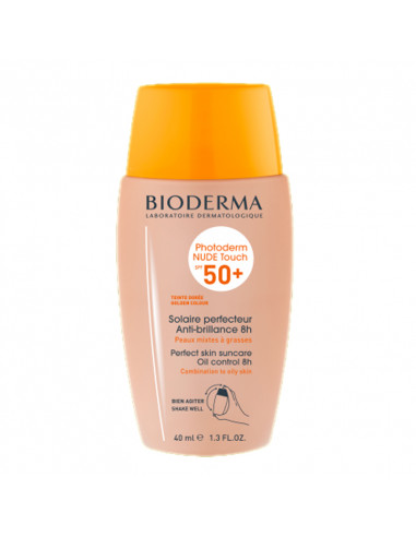 Bioderma Photoderm Nude Touch SPF50+ Solaire Perfecteur 40ml Teinte dorée
