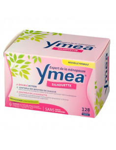 Ymea Ménopause Silhouette Double Action Nouvelle formule Boite rose 128 gélules