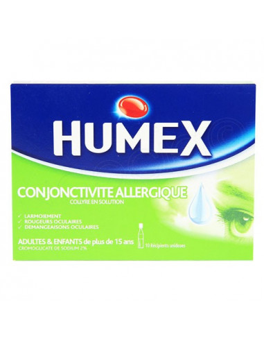 Humex conjonctivite allergique collyre en solution 10 unidoses