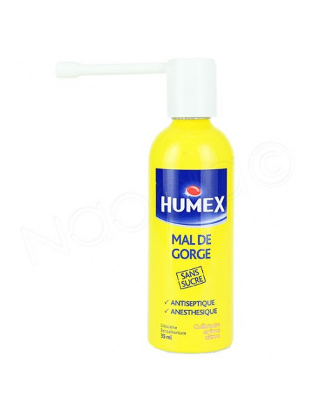 Humex Mal de Gorge Sans Sucre Arôme Citron 35ml Humex - 2