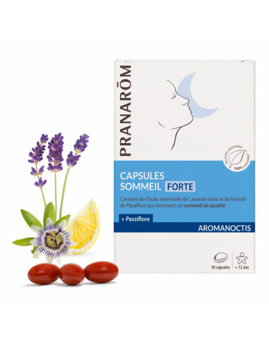 Pranarom Aromanoctis Capsules Sommeil Forte 30 capsules