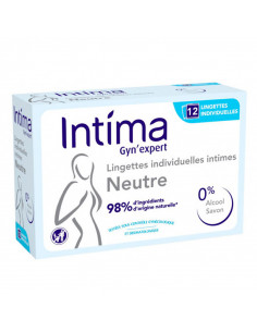 Intima Gyn'expert Lingettes Individuelles Intimes Neutres 12 lingettes