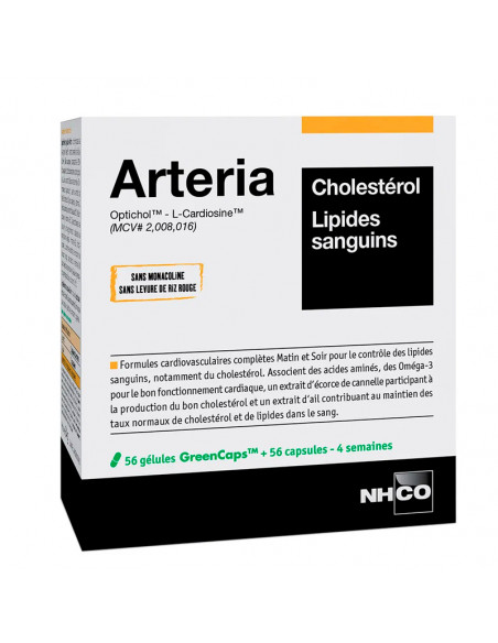 NHCO Arteria Cholestérol Lipides Sanguins 56 gélules + 56 capsules