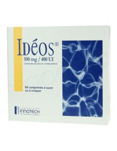 Idéos 500 mg / 400 UI 60 comprimés à sucer ou à croquer