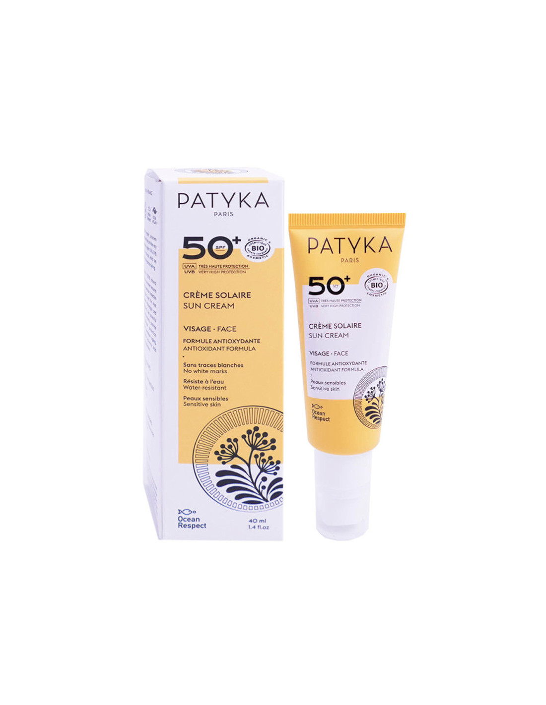 Crème Solaire Visage Bio SPF 30 - PATYKA