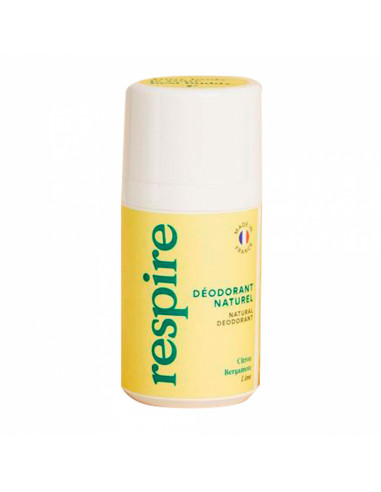 Respire Déodorant Naturel Citron Bergamote Roll-on 15ml