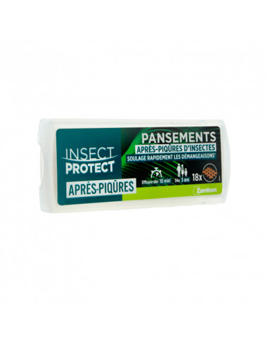 Insect Protect Pansements Après-Piqûres d'Insectes 18 pansements