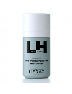 Lierac Homme déodorant bille roll on anti transpirant flacon bleu LH