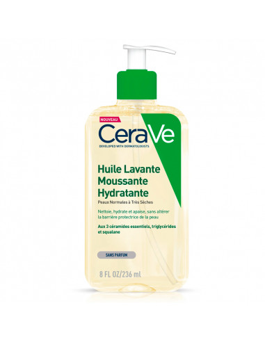 CeraVe Huile Lavante Moussante Hydratante Flacon-pompe 236ml