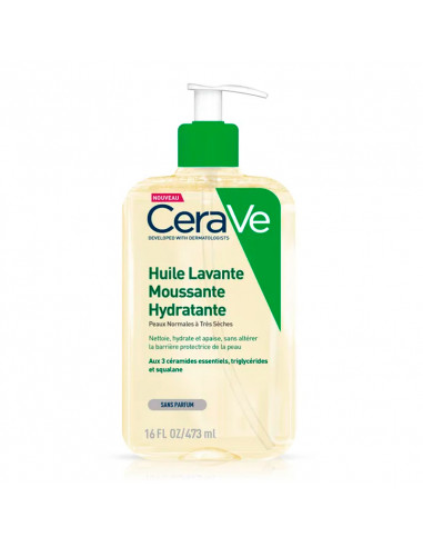 CeraVe Huile Lavante Moussante Hydratante Flacon-pompe 473ml