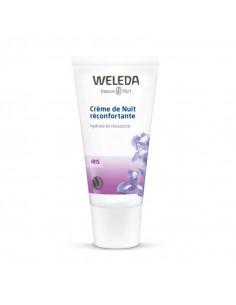 Weleda iris crème nuit bio tube blanc et violet