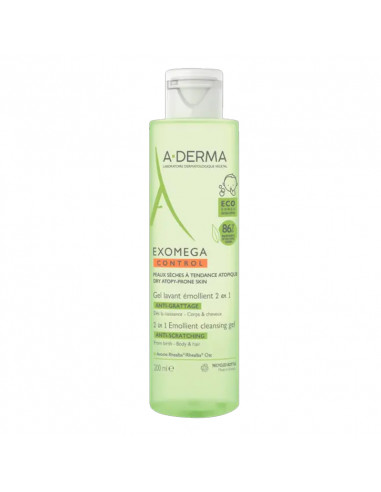 Aderma Exomega Control Gel lavant anti-grattage 200ml