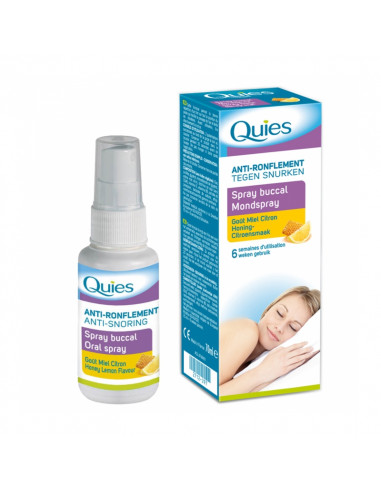 Quies Anti-ronflement Spray Buccal Goût Miel-Citron