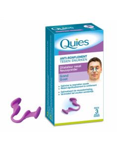 Quies Anti-ronflement Dilatateur Nasal Grand format pack 1 dilatateur pour 3 mois