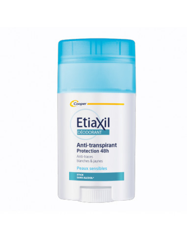 Etiaxil déo stick peau sensible bleu clair