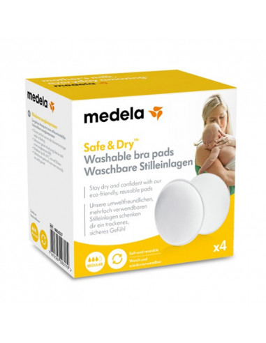 Medela Safe & Dry Coussinets Lavables x4