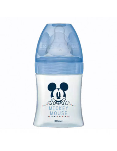 Dodie Disney Baby Biberon Anti-colique 0-6 mois Bleu Mickey 150ml tétine débit 1 lent