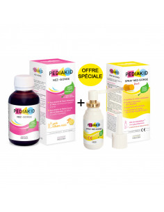 Pediakid Offre Spray Nez Gorge 20ml + Sirop Nez Gorge 125ml