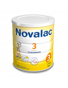 Novalac 3 Croissance pot jaune avec girafe