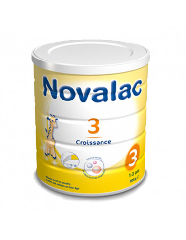Novalac 3 Croissance pot jaune avec girafe