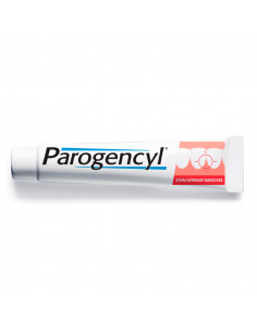Parogencyl Soin Intensif Gencives Dentifrice tube rouge et blanc
