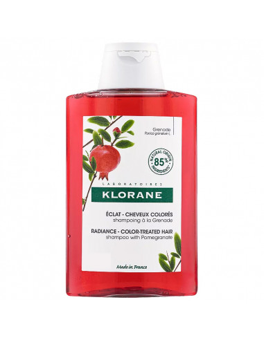 Klorane Eclat Cheveux Colorés Shampooing Grenade 400ml grand flacon rouge