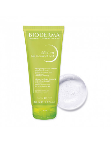 Bioderma Sébium Gel Moussant Actif tube vert 200ml