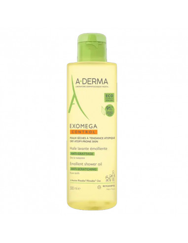 Aderma Exomega Control Huile Lavante Émolliente. Pack éco-conçu 500ml