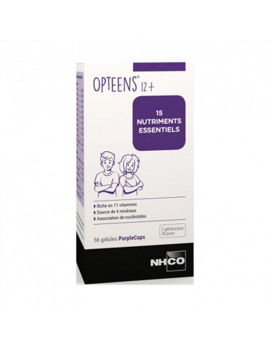 NHCO Opteens 12 gélules enfant adolescent immunité défense violet