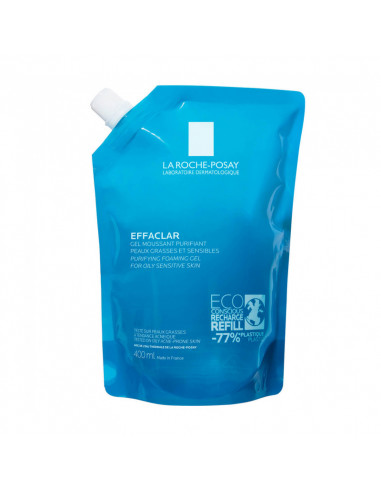 La Roche Posay Effaclar Gel Moussant Purifiant. Eco-recharge 400ml bleu