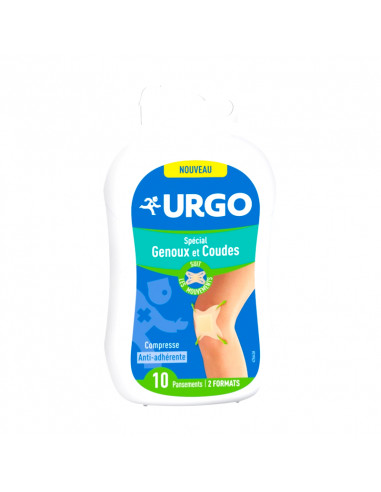 Urgo Spécial genoux et coudes Pansements - 2 formats B/10 - boite blanche
