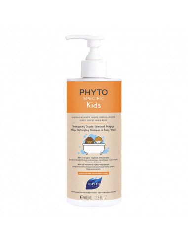 Phyto Specific Kids Shampooing Douche Démêlant Magique. 400ml flacon pompe orange