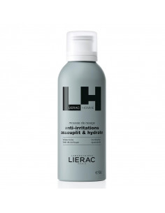 Lierac Homme Mousse de Rasage anti-irritations. 150ml flacon bleu gris