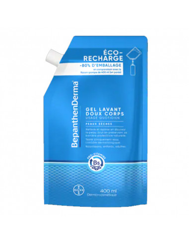 BepanthenDerma Gel Lavant Doux Corps éco-recharge