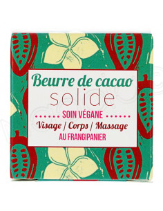 Lamazuna Beurre de Cacao Frangipanier Solide. 25g