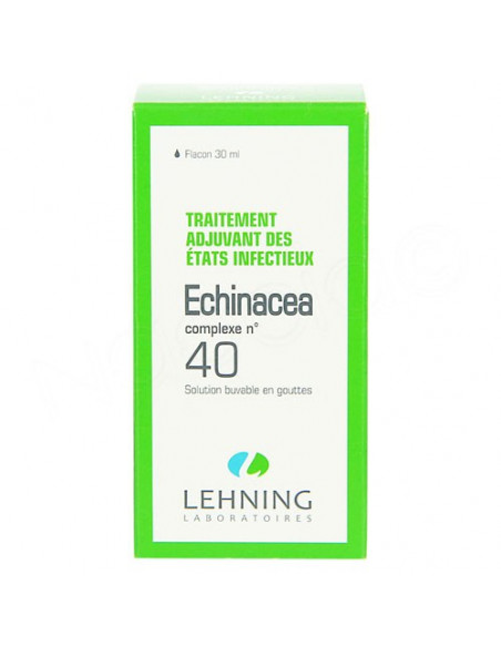Lehning Echinacea complexe n°40 Traitement Adjuvant des Etats Infectieux flacon 30ml Lehning - 2