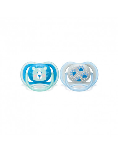 Avent Sucettes Ultra-air 6-18 Mois Lot de 2