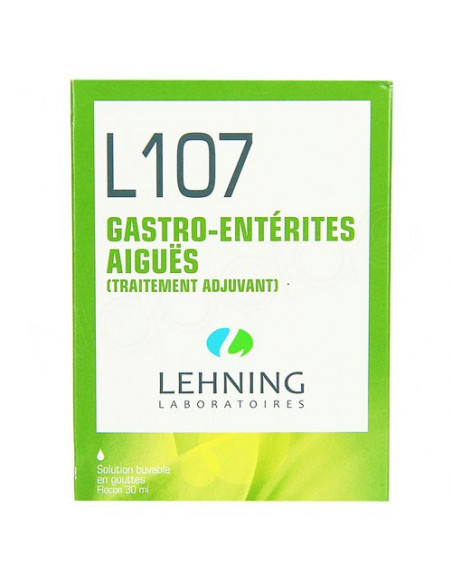 Lehning L107 Gastro-Entérites Aiguës Traitement Adjuvant Solution buvable 30ml