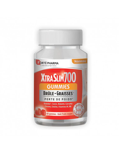 Forté Pharma XtraSlim 700 Gummies Brûle-Graisses Perte de Poids. 60 gommes gout fruits rouges