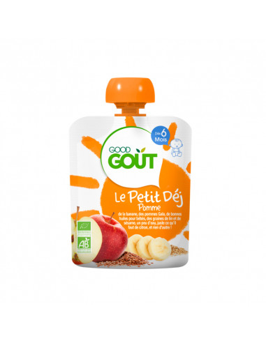 Good Gout Gourde Petit Déj Pomme 70g Dés 6 Mois