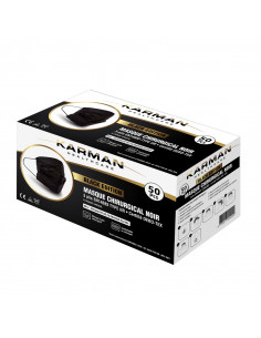 Masque chirurgical noir Karman Healthcare 2