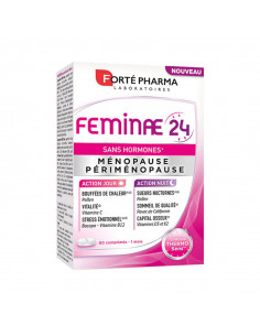 Forté Pharma Feminae 24 Ménopause. 60 comprimés boite rose