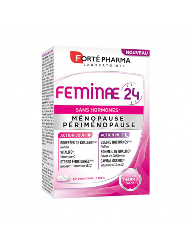 Forté Pharma Feminae 24 Ménopause. 60 comprimés boite rose