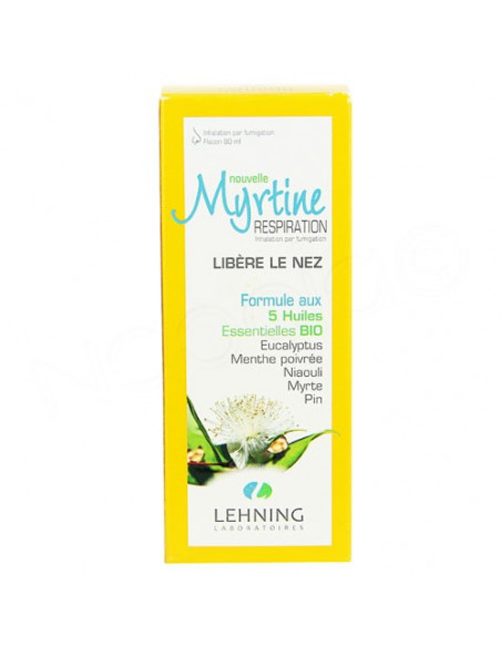 Lehning Myrtine Respiration 5 Huiles Essentielles Bio Flacon 90ml Lehning - 2