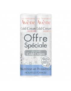 Avène Cold Cream Stick Lèvres. Lot 2x4g