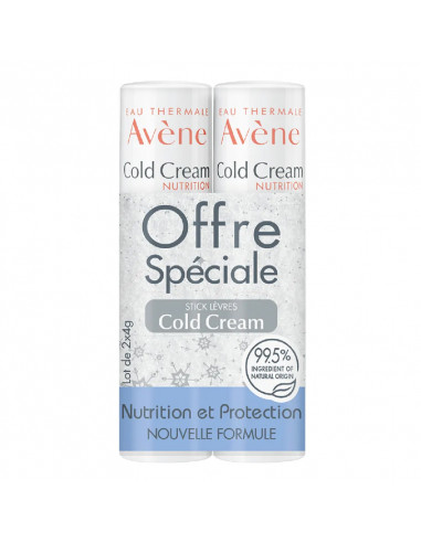 Avène Cold Cream Stick Lèvres. Lot 2x4g