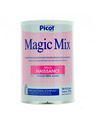 Magic Mix épaississant lait bébé 300 g
Poudre épaississante - Dès la naissance jusqu'à 3 ans